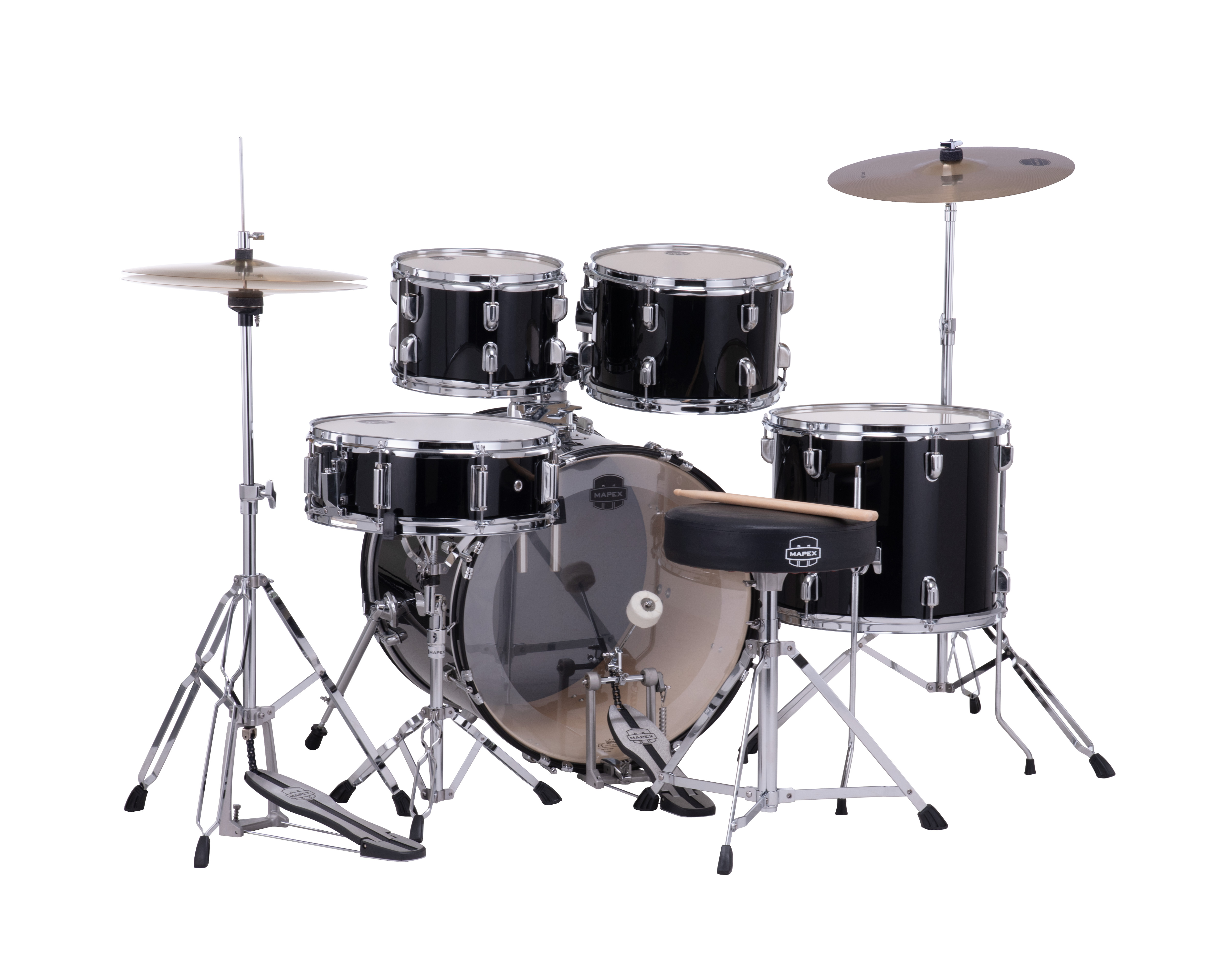 MAPEX IT CM5044FTCDK COMET FUSION 5 PEZZI DARK BLACK CON PIATTI