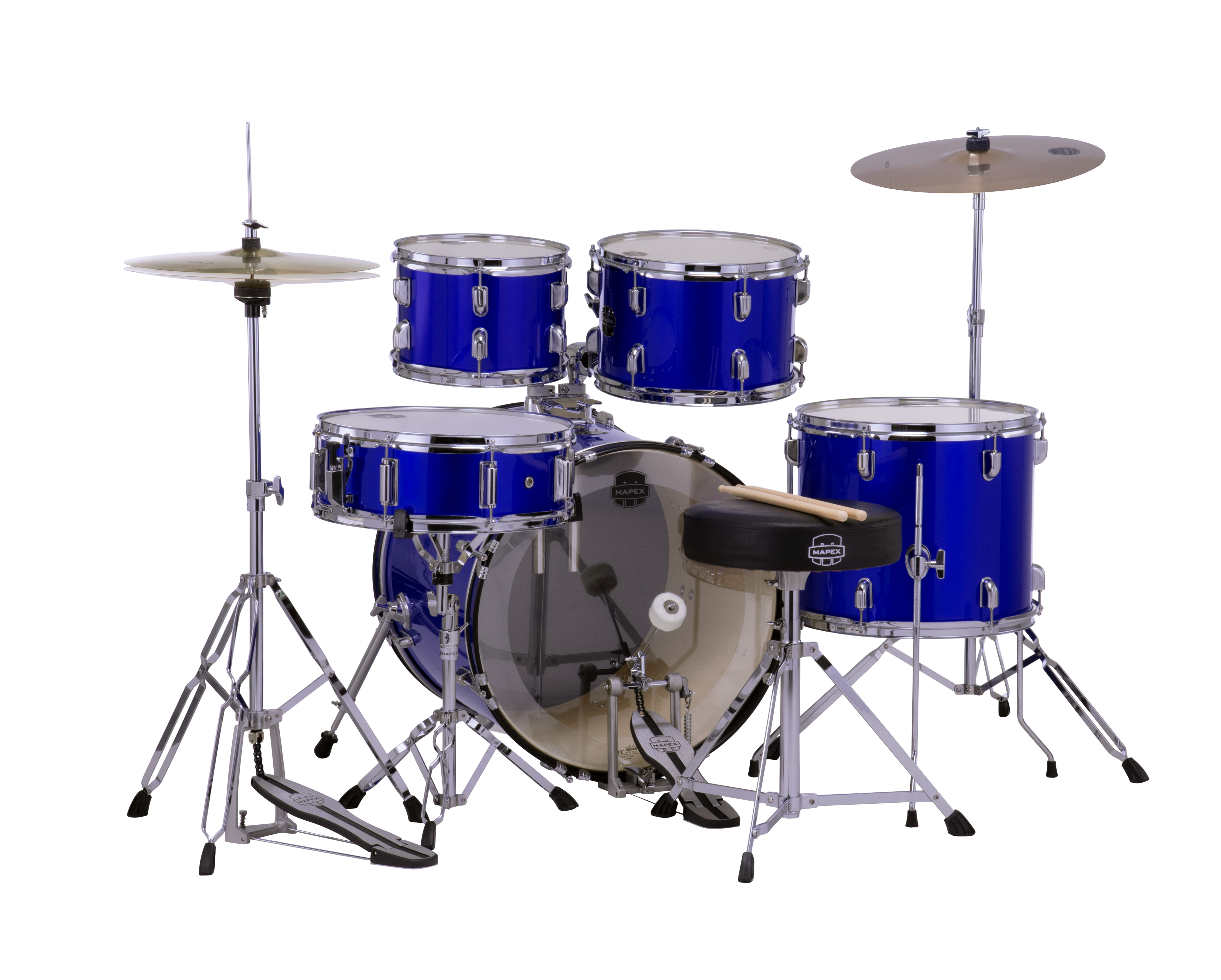 MAPEX IT CM5044FTCIB COMET FUSION 5 PEZZI INDIGO BLUE CON PIATTI