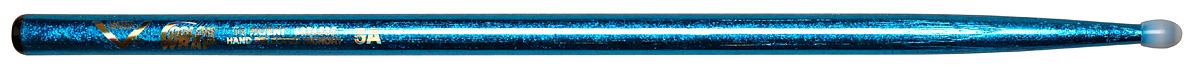 Vater VCB5AN Color Wrap Los Angeles 5A Blue Sparkle Nylon - L: 16 40.64cm D: 0.570 1.45cm - American Hickory