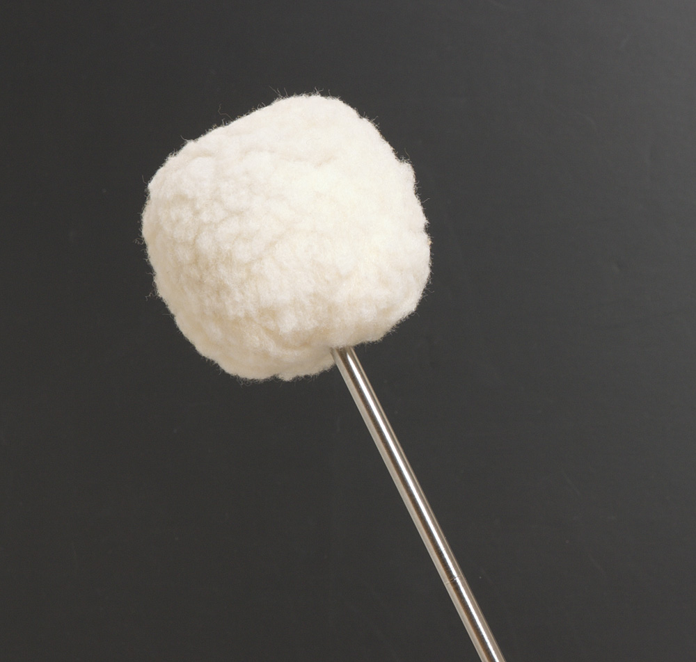 Vater VBLRB Long Range Vintage Bomber Bass Drum Beater - Battente in lana sintetica/Asta in acciaio lunga