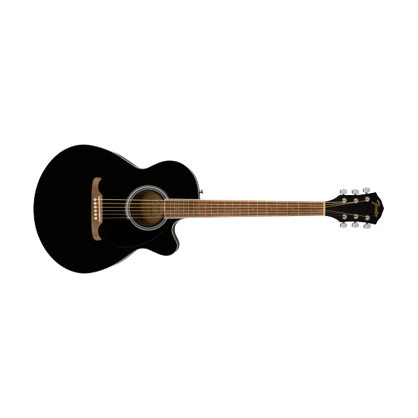Fender FA-135CE Concert, Walnut Fingerboard, Black - chitarra acustica elettrificata