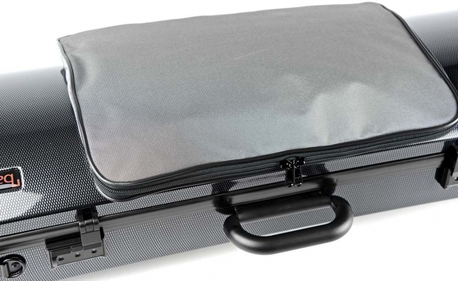 BAM ITALIA 5202XLC CUSTODIA HIGHTECH OBLONG COMPACT SIZE PER VIOLA POCKET - BLACK CARBON