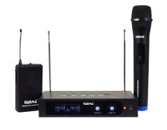 KARMA Doppio radiomicrofono VHF palmare archetto