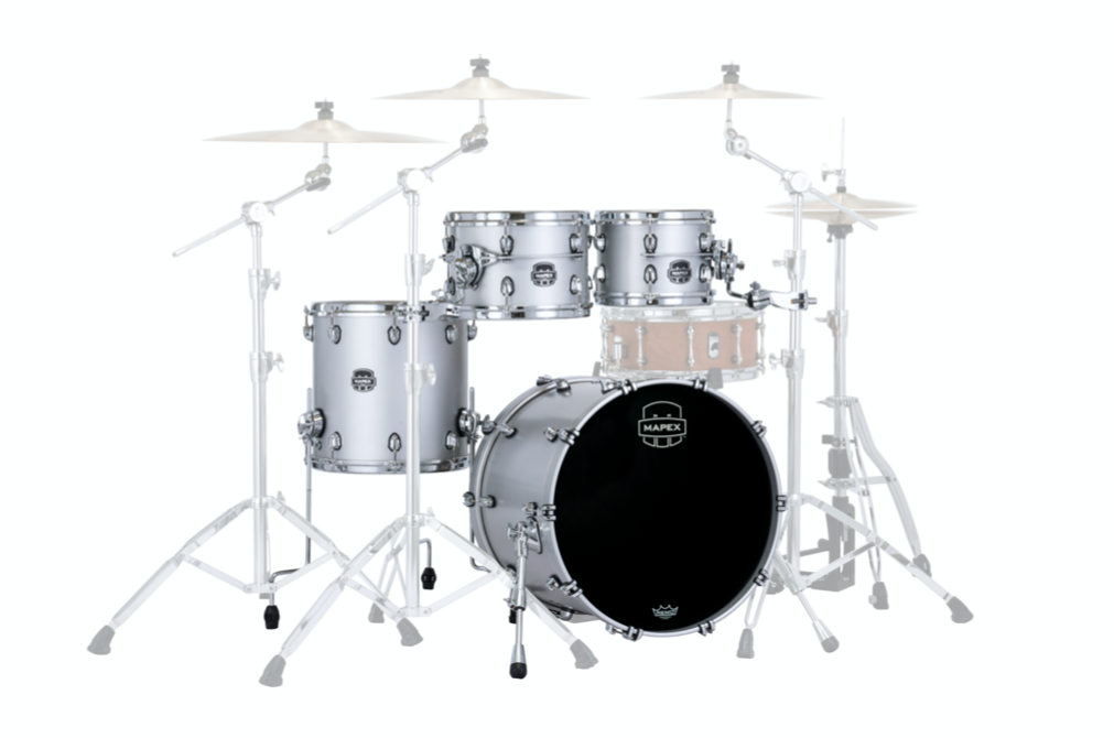 MAPEX IT SE504XMPD SATURN EVOLUTION MAPLE FUSION 4 PEZZI IRIDIUM SILVER