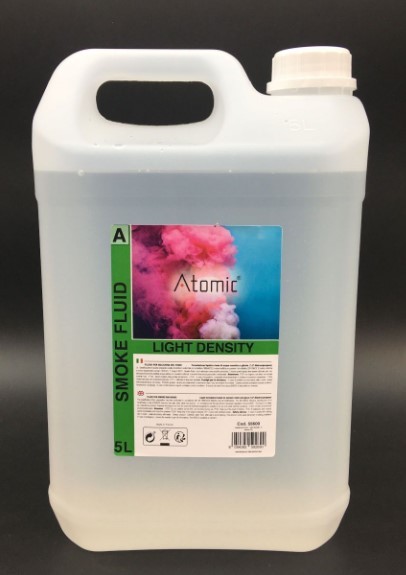 ATOMIC SMOKE PRO LIGHT LIQUIDO PER MACCHINA DEL FUMO CERTIFICATO TANICA DA 5 KG. MADE IN EUROPE