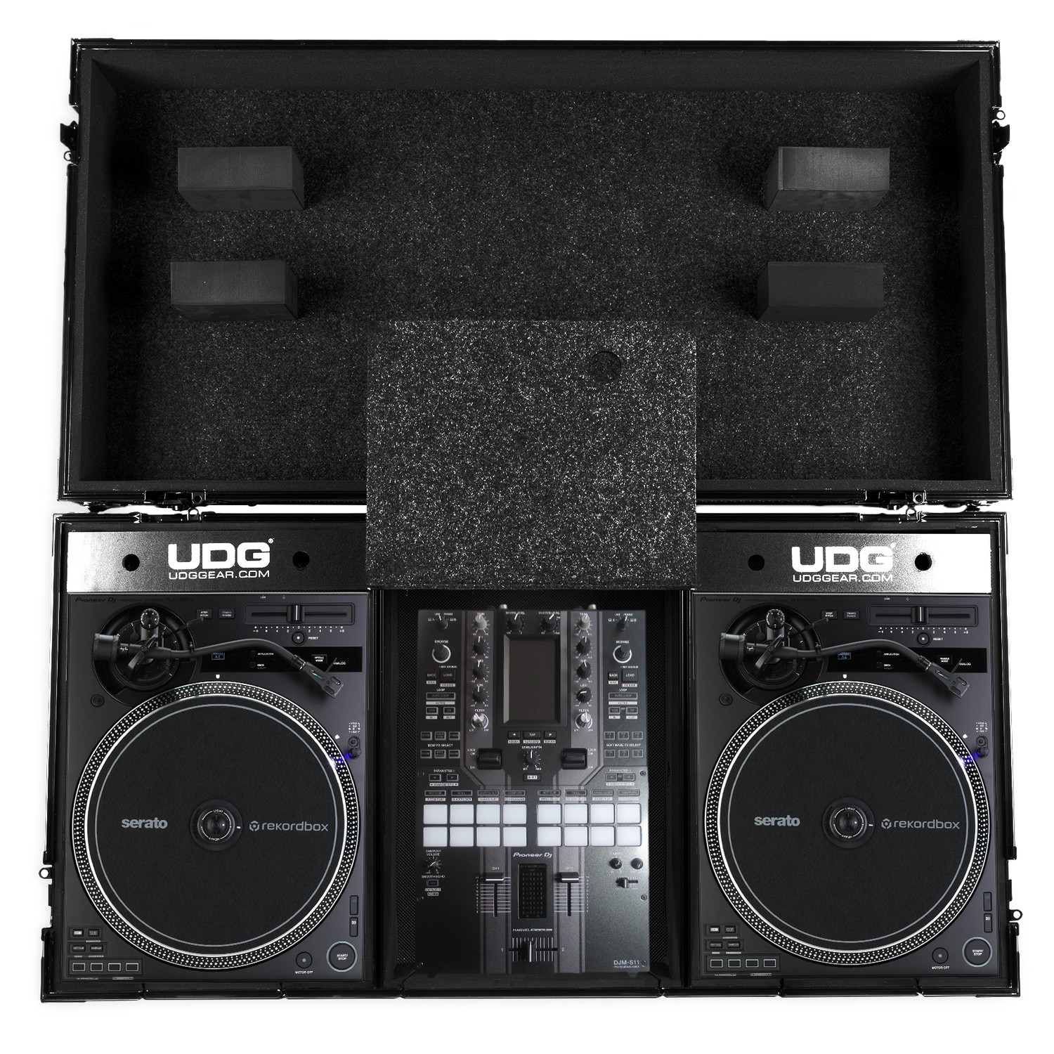 UDG U91098BL - ULTIMATE FLIGHT CASE SET PIONEER PLX-CRSS12+10"/12" MIXER PLUS