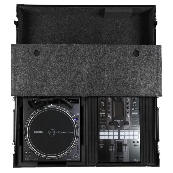 UDG U91100BL - ULTIMATE FLIGHT CASE SINGLE TURNTABLE BATTLE/PLX-CRSS12+10"/12" MIXER PLUS