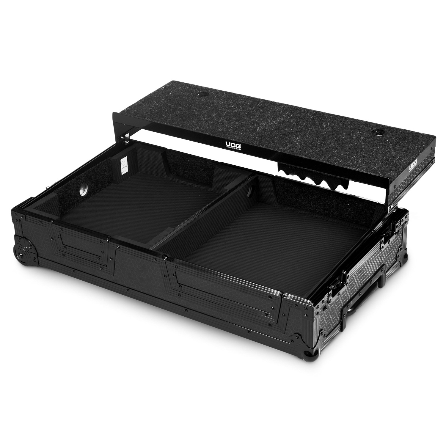 UDG U91100BL - ULTIMATE FLIGHT CASE SINGLE TURNTABLE BATTLE/PLX-CRSS12+10"/12" MIXER PLUS