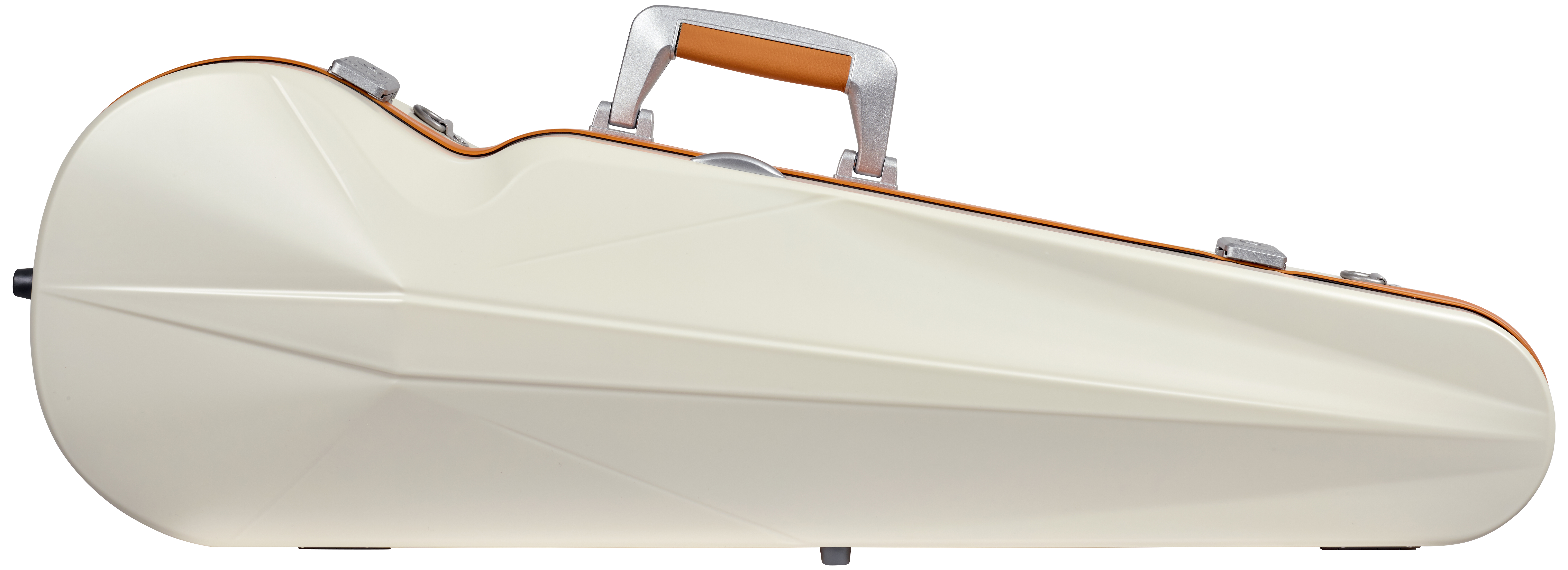 BAM ITALIA BAM SUP2002XLWO CUSTODIA "HIGHTECH" SUPREME ICE CONTOURED IN POLICARBONATO PER VIOLINO - WHITE - ORANGE VERSION