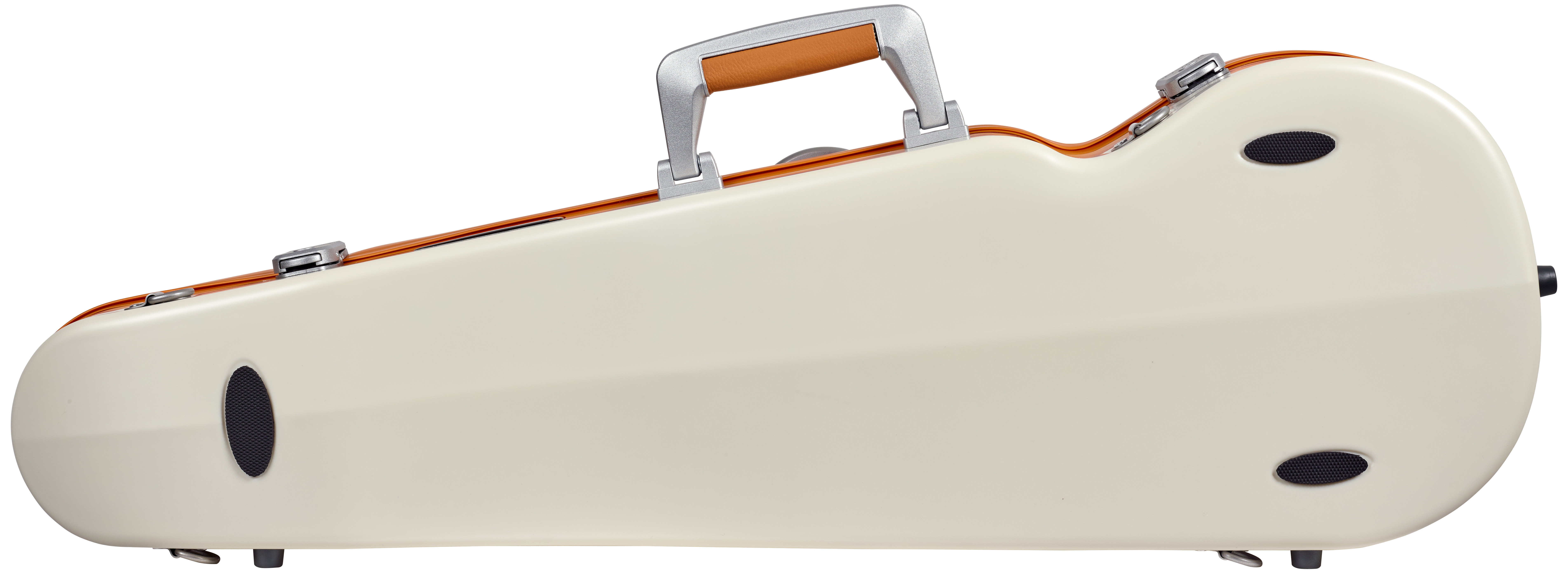 BAM ITALIA BAM SUP2002XLWO CUSTODIA "HIGHTECH" SUPREME ICE CONTOURED IN POLICARBONATO PER VIOLINO - WHITE - ORANGE VERSION
