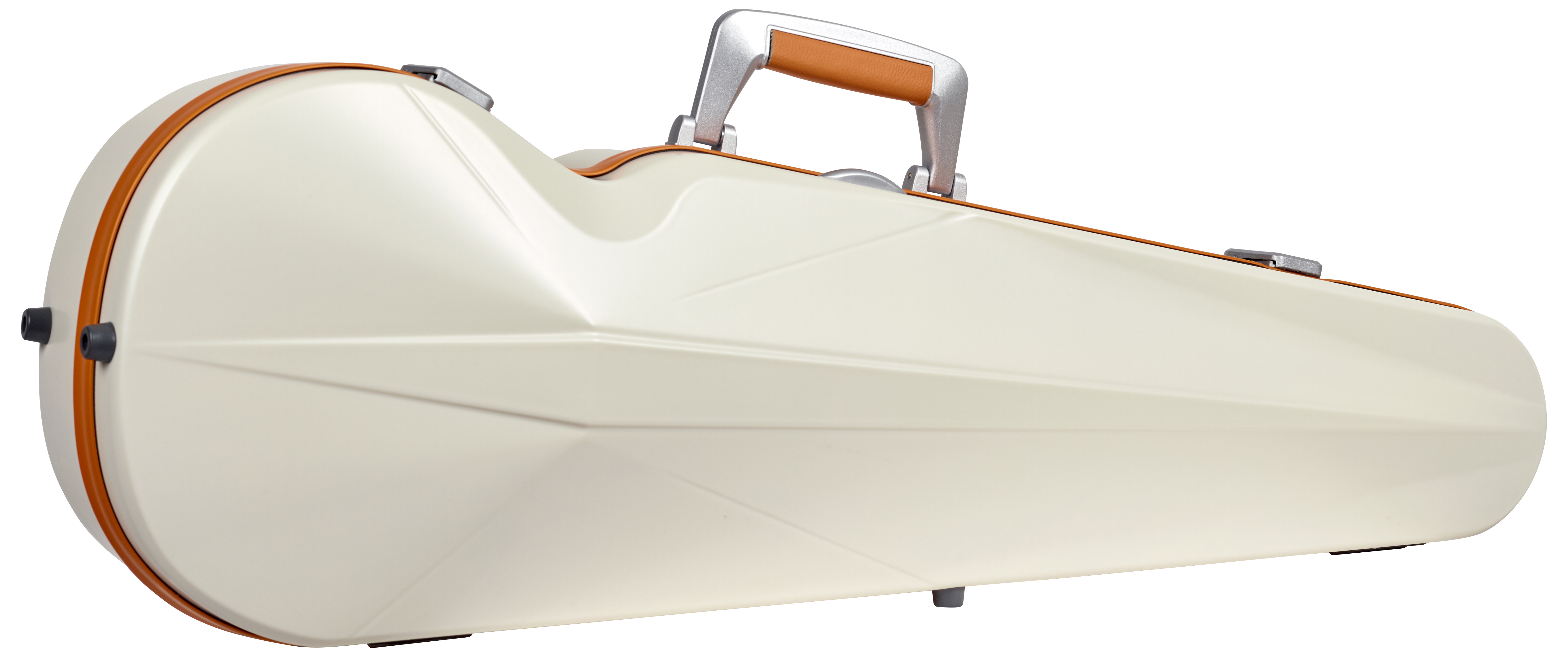 BAM ITALIA BAM SUP2002XLWO CUSTODIA "HIGHTECH" SUPREME ICE CONTOURED IN POLICARBONATO PER VIOLINO - WHITE - ORANGE VERSION