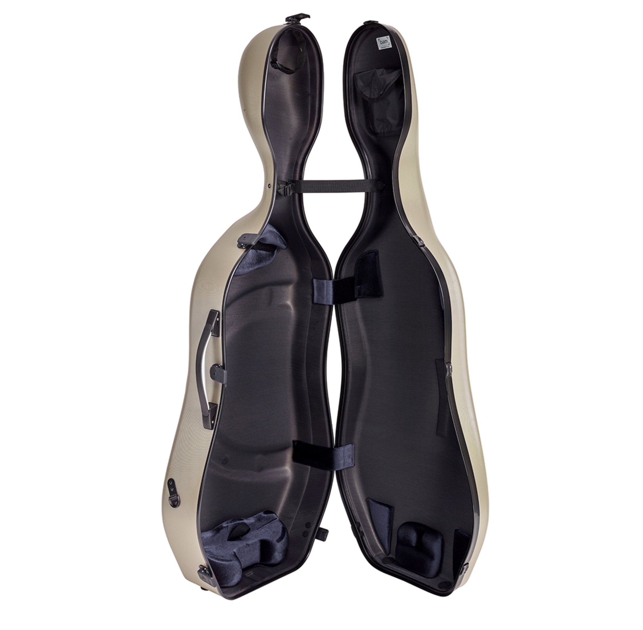 BAM ITALIA SUP1005XLCN CUSTODIA HIGHTECH SUPREME IN POLICARBONATO PER VIOLONCELLO - CHAMPAGNE - BLACK