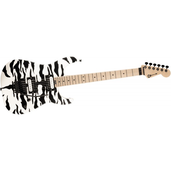 CHARVEL Pro-Mod DK22 HH FR M Satchel Signature Satin White Bengal - CHITARRA ELETTRICA SATIN WHITE BENGAL