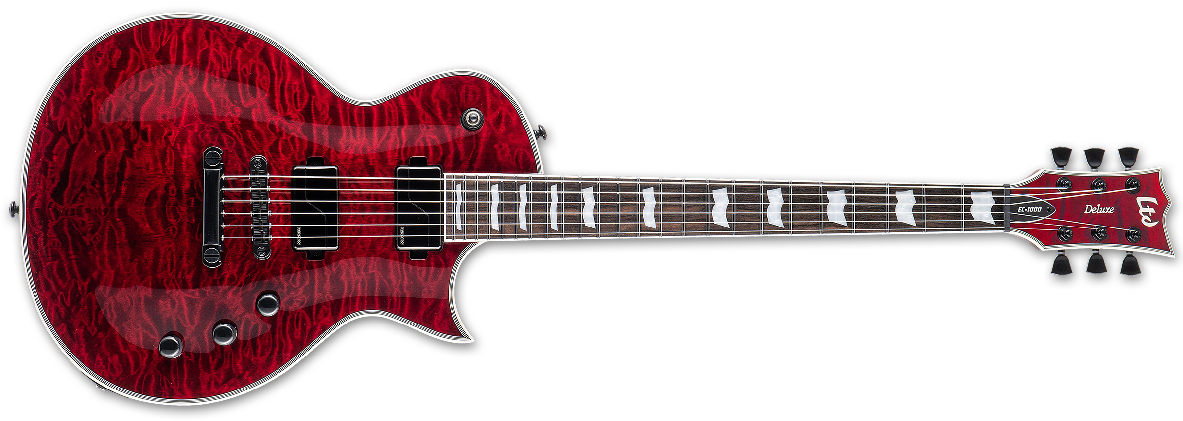 LTD EC-1000 QM - See Thru Black Cherry Fluence