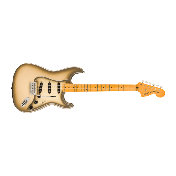 Stratocaster FSR Classic Vibe™ '70s, Tastiera in Acero, Parti in Plastica Nera, Antigua