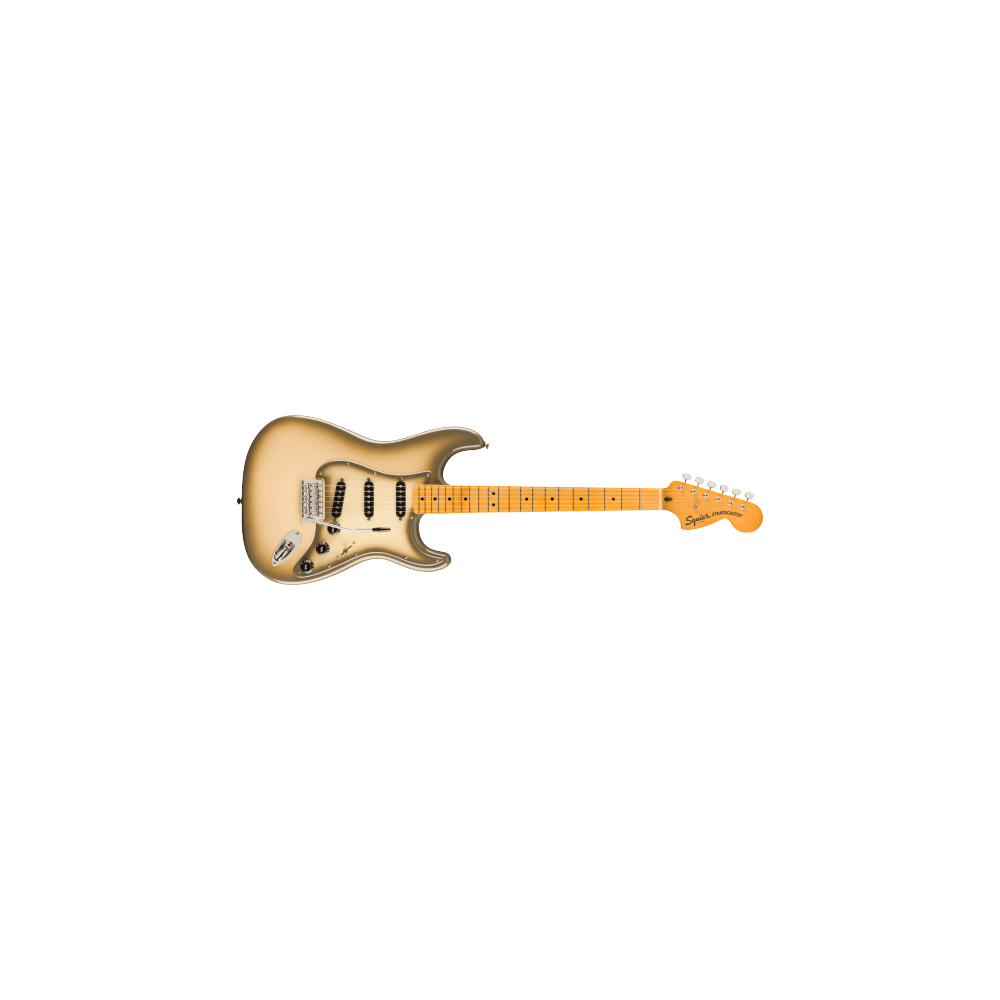 Stratocaster FSR Classic Vibe™ '70s, Tastiera in Acero, Parti in Plastica Nera, Antigua