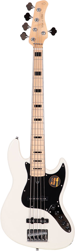 MARCUS MILLER V7 VINTAGE ALDER-5 (2ND GEN) AWH ANTIQUE WHITE