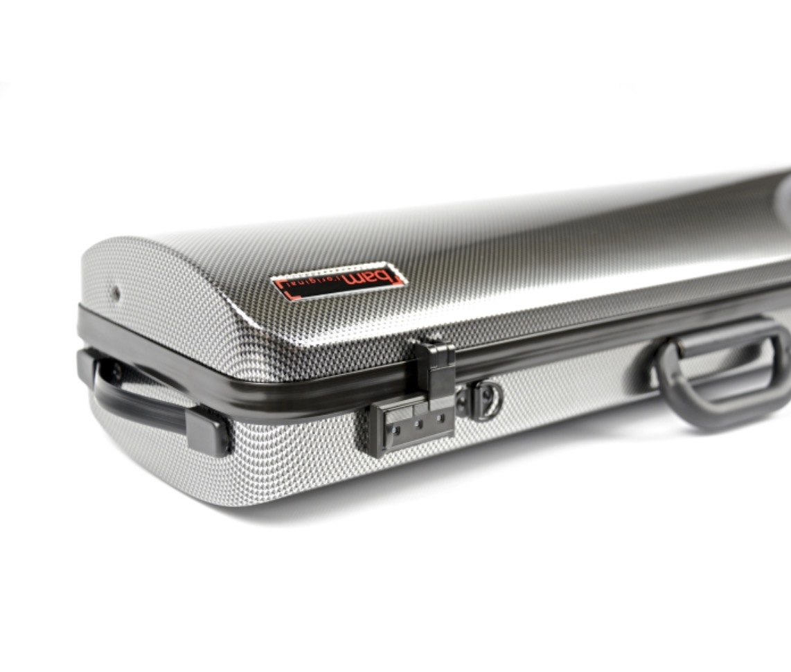 BAM ITALIA 2001XLSC CUSTODIA HIGHTECH OBLONG PER VIOLINO - SILVER CARBON