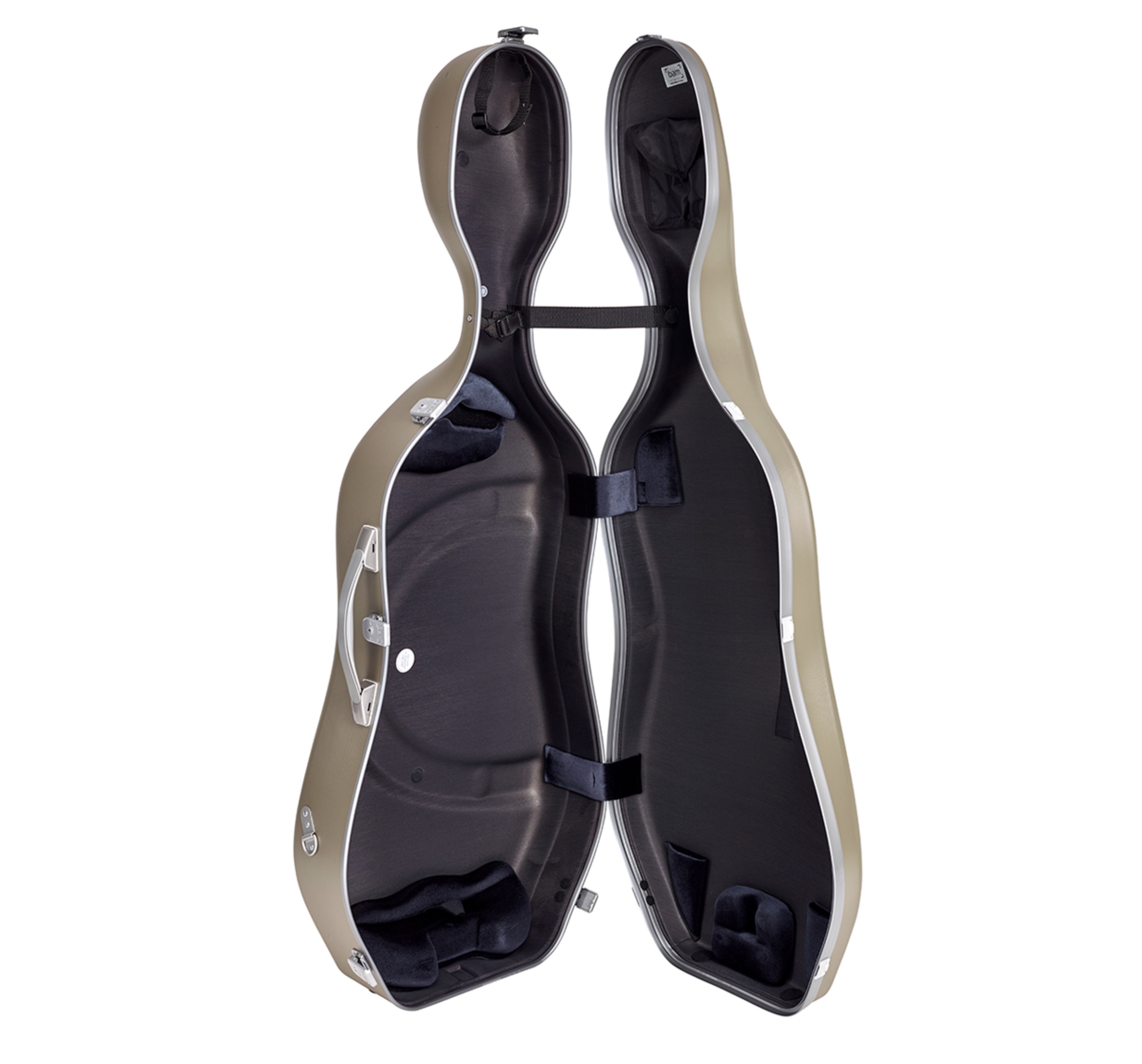 BAM ITALIA SUP1005XLCS CUSTODIA HIGHTECH SUPREME IN POLICARBONATO PER VIOLONCELLO - CHAMPAGNE - SILVER