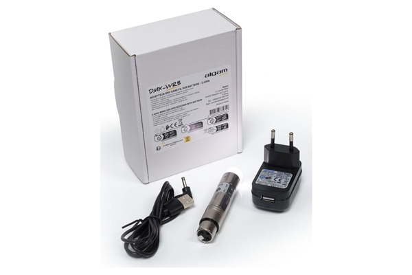 Algam Lighting DMX-WRB Ricevitore DMX Femmina 3 Poli a Batteria