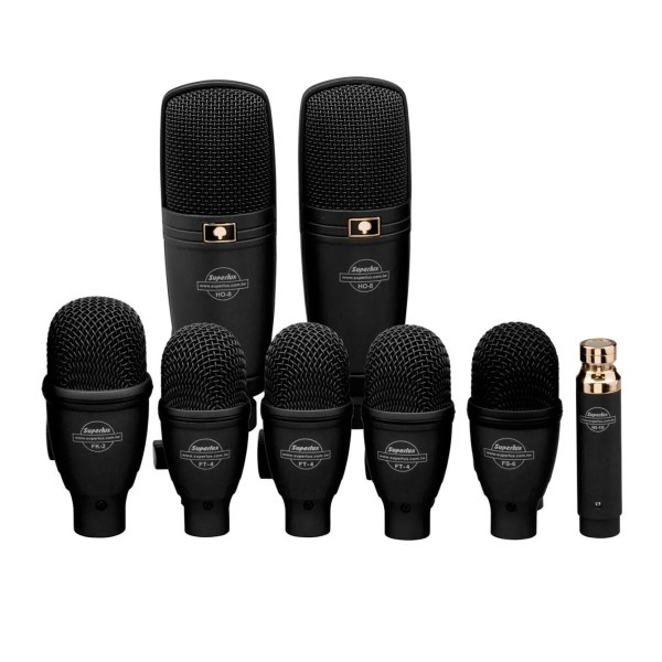 SUPERLUX DRK F5H3 DRUMSET KIT 8 MICROFONI PER BATTERIA CON CUSTODIA RIGIDA