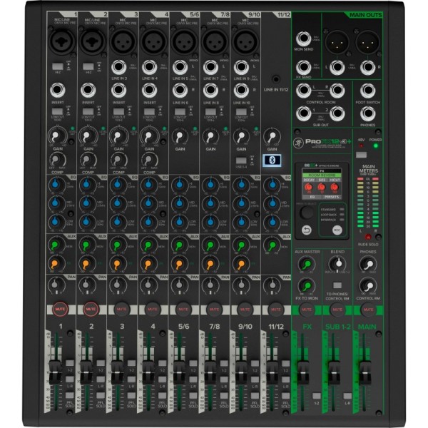 MACKIE PROFX12V3+ MIXER ANALOGICO A 12 CANALI CON EFFETTI USB E BLUETOOTH