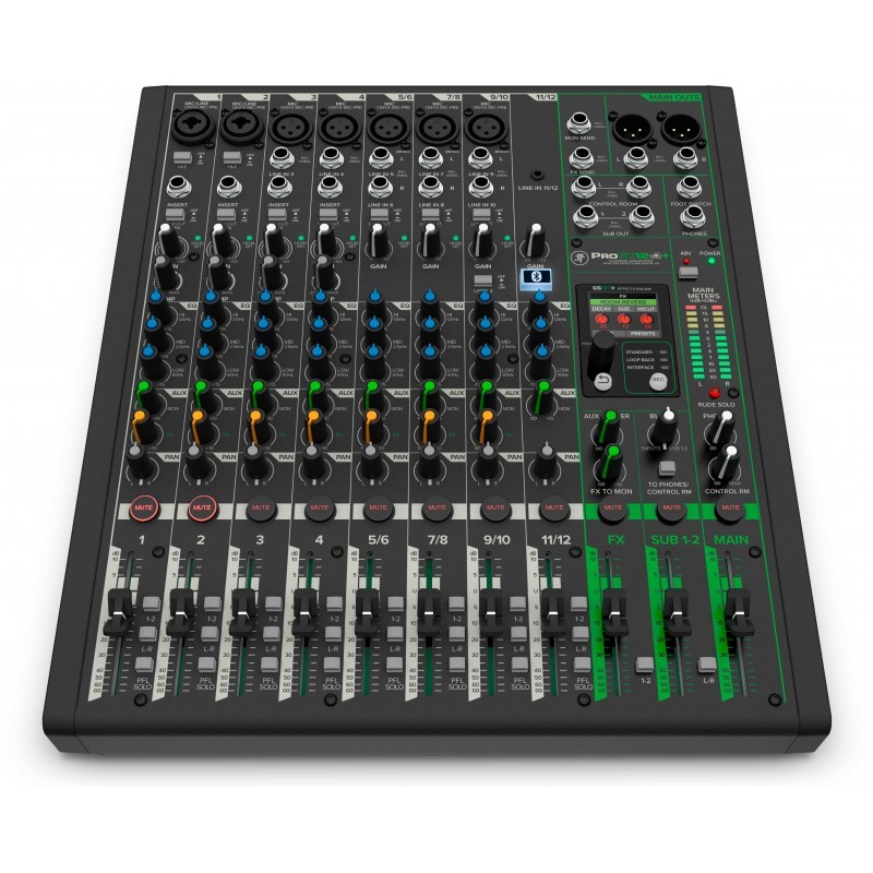 MACKIE PROFX12V3+  MIXER ANALOGICO A 12 CANALI CON EFFETTI USB E BLUETOOTH