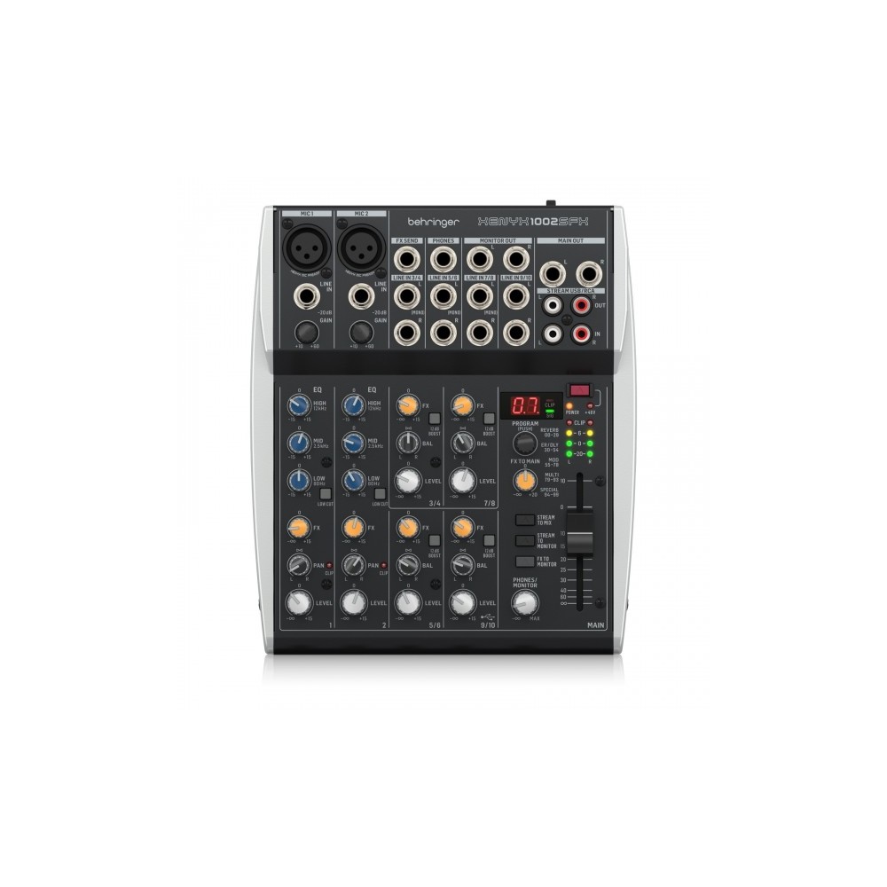 BEHRINGER Xenyx 1002SFX - MIXER 12 CANALI CON INTERFACCIA USB