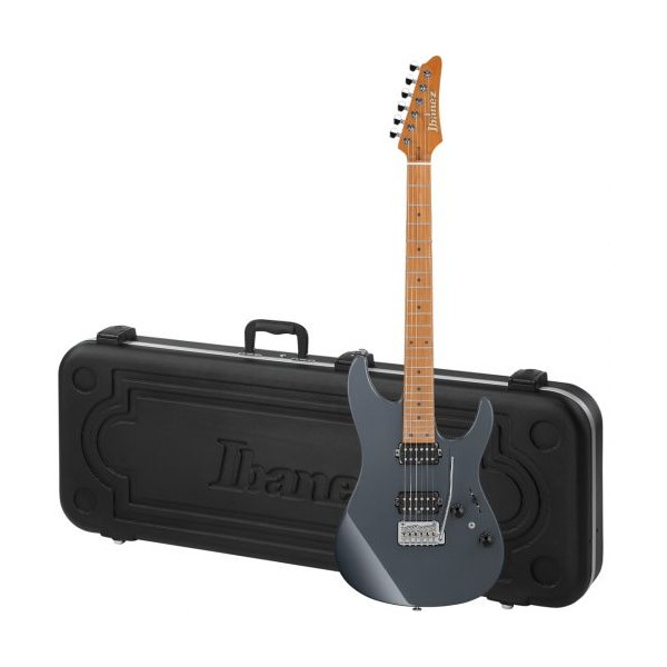 IBANEZ AZ2402 Prestige Gray Metallic - Chitarra elettrica serie double cut grigia con astuccio