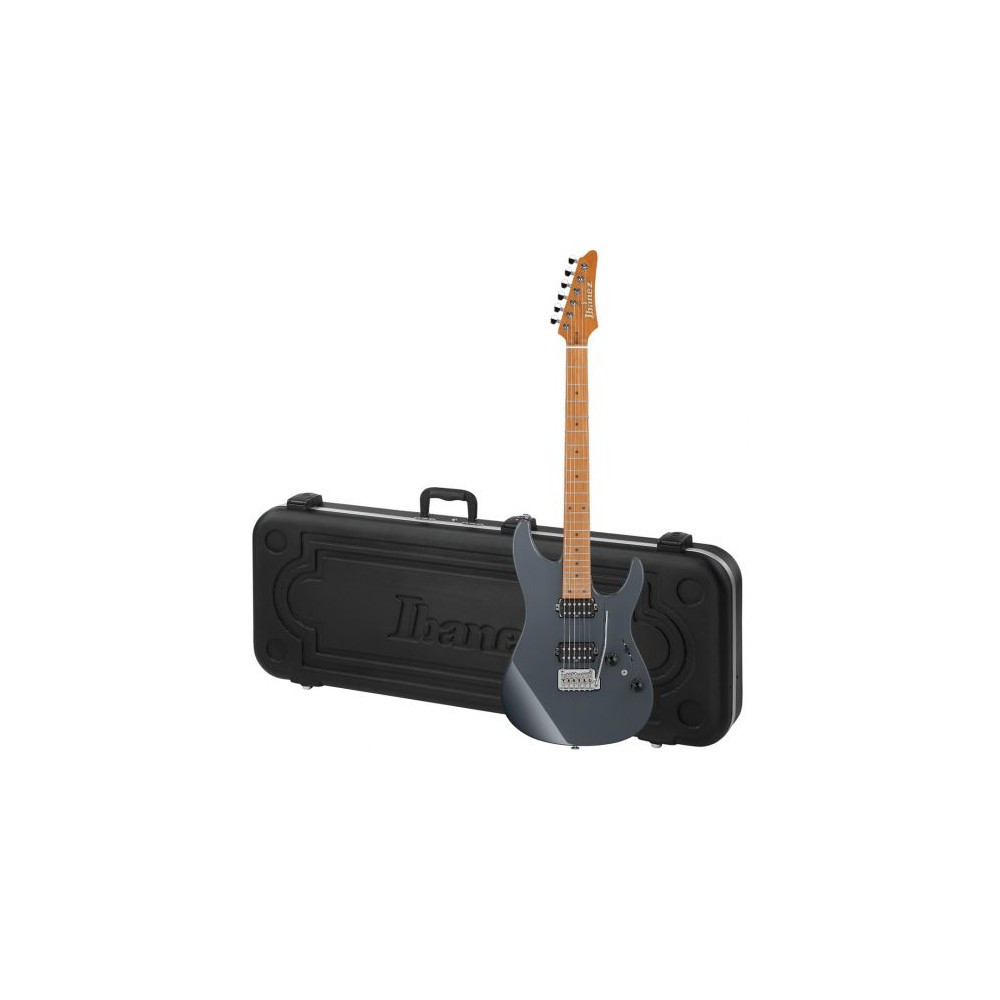 IBANEZ AZ2402 Prestige Gray Metallic - Chitarra elettrica serie double cut grigia con astuccio