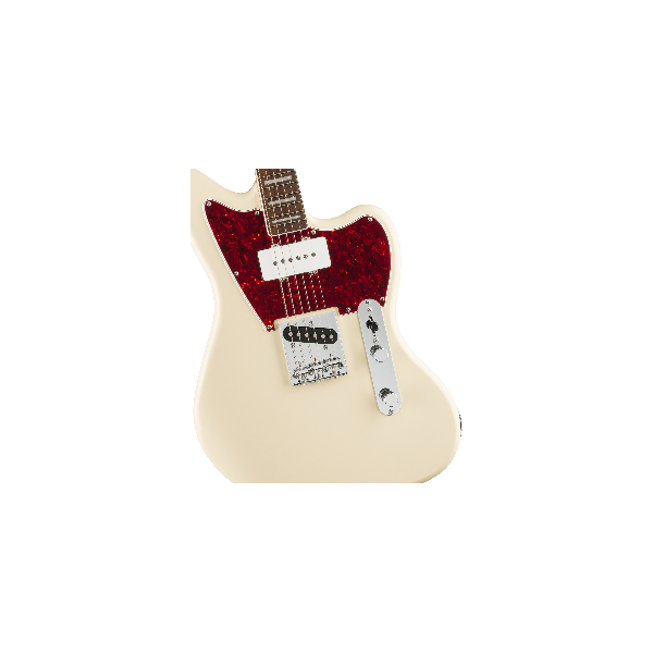 Squier Limited Edition Paranormal Offset Telecaster SJ, Laurel Fingerboard, Tortoiseshell Pickguard, Olympic White