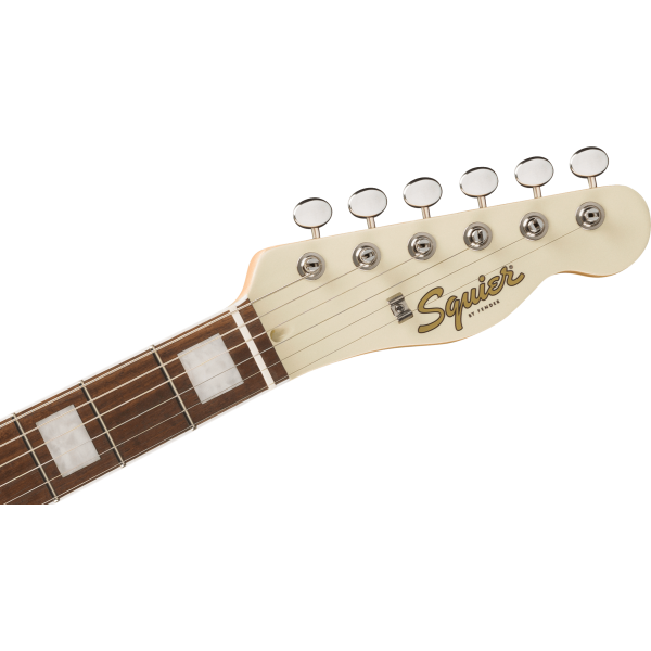 Squier Limited Edition Paranormal Offset Telecaster SJ, Laurel Fingerboard, Tortoiseshell Pickguard, Olympic White
