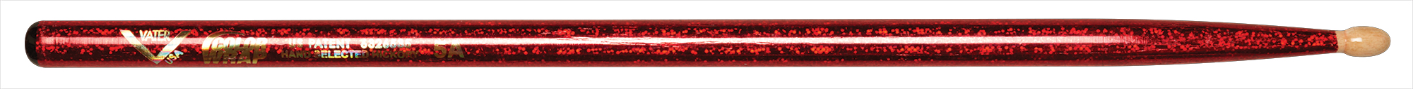 Vater VCR5AW Color Wrap Los Angeles 5A Red Sparkle Wood - L: 16 40.64cm D: 0.570 1.45cm - American Hickory