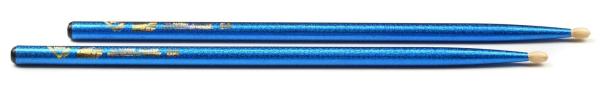 Vater VCB5A Color Wrap Los Angeles 5A Blue Sparkle Wood - L: 16 40.64cm D: 0.570 1.45cm - American Hickory