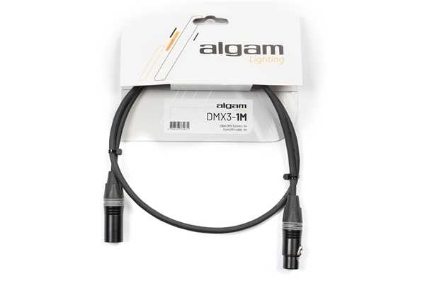 Algam Lighting DMX3-1M Cavo DMX 3 Poli 1mt