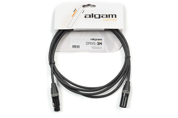 Algam Lighting DMX5-3M Cavo DMX 5 Poli 3 mt