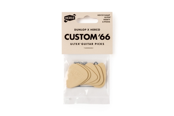 Dunlop Herco HEV211U66P Custom 66 Ultex Heavy Players Pack/6