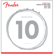 Fender Super 250 Guitar Strings, Nickel Plated Steel, Ball End, 250RH Gauges .010-.052, (6)