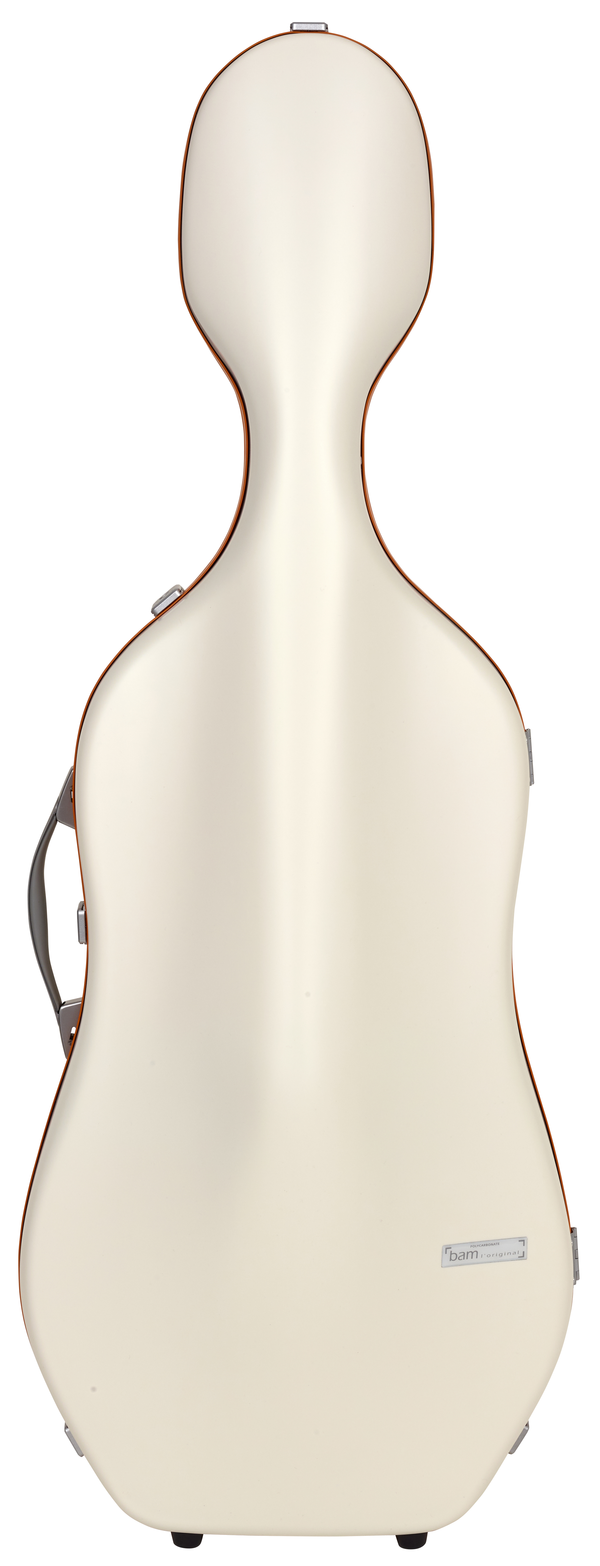 BAM ITALIA BAM SUP1005XLWO CUSTODIA "HIGHTECH" SUPREME ICE IN POLICARBONATO PER VIOLONCELLO - WHITE - ORANGE VERSION