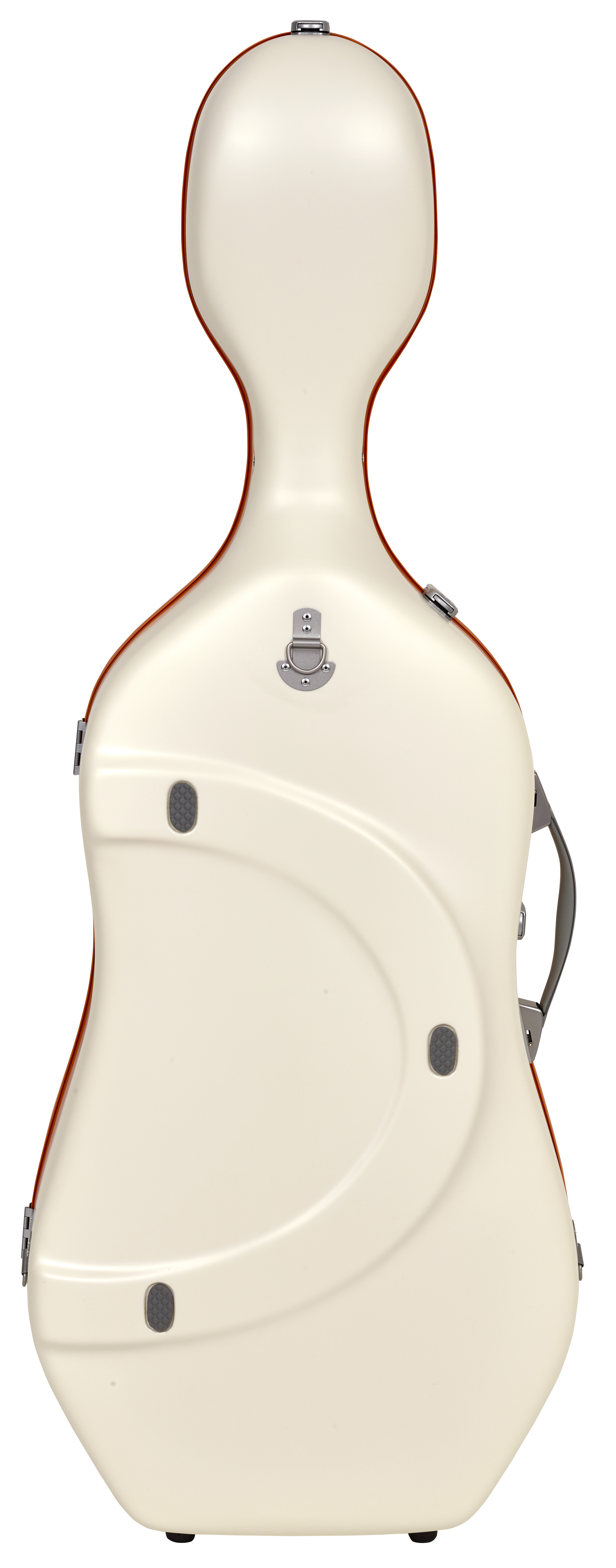 BAM ITALIA BAM SUP1005XLWO CUSTODIA "HIGHTECH" SUPREME ICE IN POLICARBONATO PER VIOLONCELLO - WHITE - ORANGE VERSION