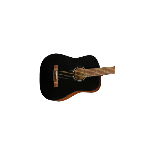 Fender FA 15 WN Black - chitarra acustica 3/4 nera con borsa