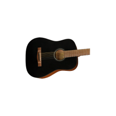 Fender FA 15 WN Black - chitarra acustica 3/4 nera con borsa