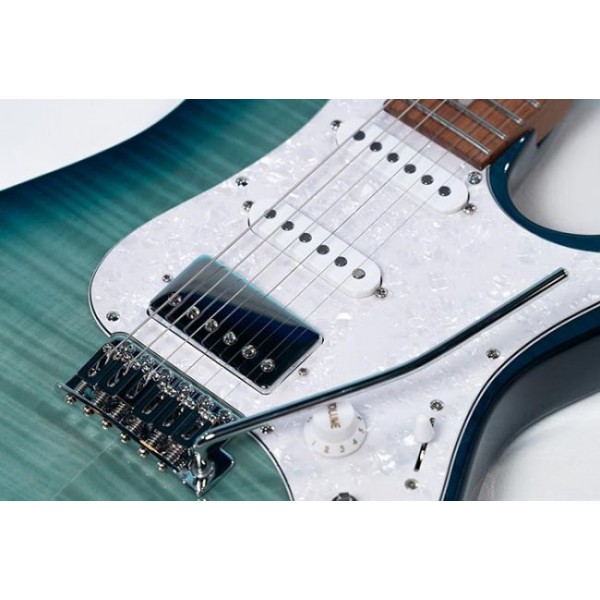 IBANEZ AZ22S1F-TXB Transparent Turquoise Burst - CHITARRA ELETTRICA TRANSPARENT TORQUOISE BURST