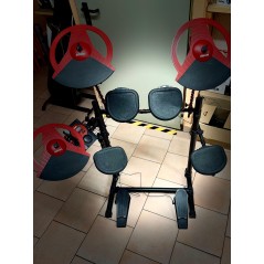 DDRUM DD BETA BATTERIA ELETTRONICA 5 PEZZI CON MODULO SONORO E RACK DI MONTAGGIO - USATA OTTIME CONDIZIONI