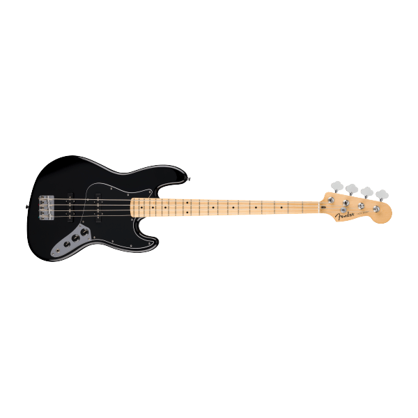Standard Jazz Bass®, Maple Fingerboard, Black Pickguard, Black - basso elettrico