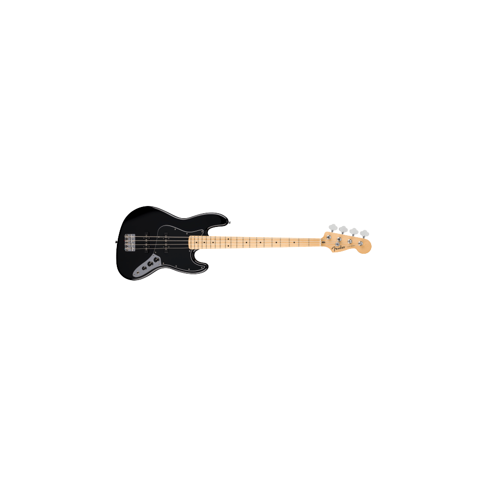 Standard Jazz Bass®, Maple Fingerboard, Black Pickguard, Black - basso elettrico
