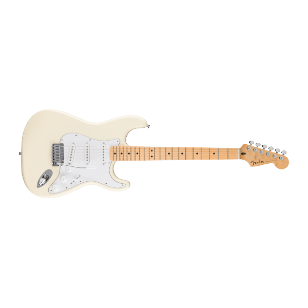 Standard Stratocaster®, Maple Fingerboard, White Pickguard, Olympic White - chitarra elettrica