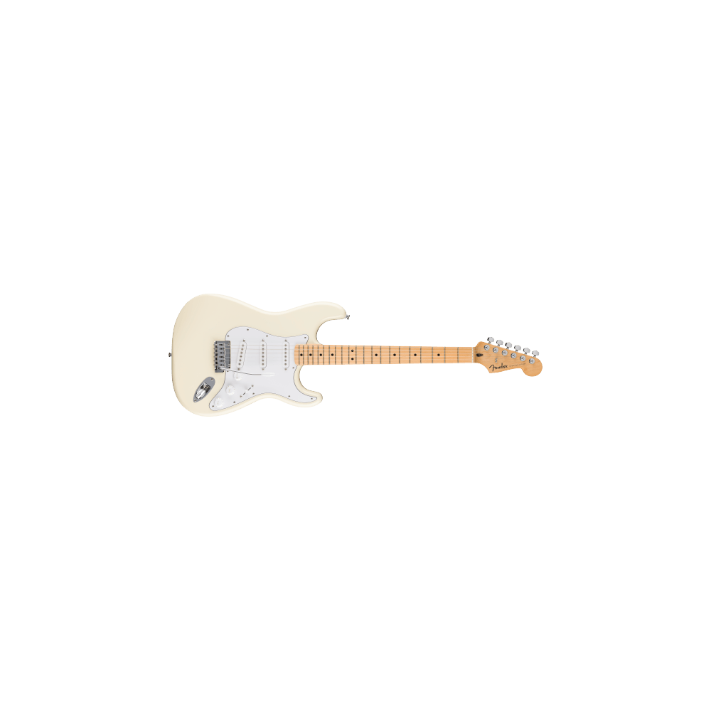 Standard Stratocaster®, Maple Fingerboard, White Pickguard, Olympic White - chitarra elettrica