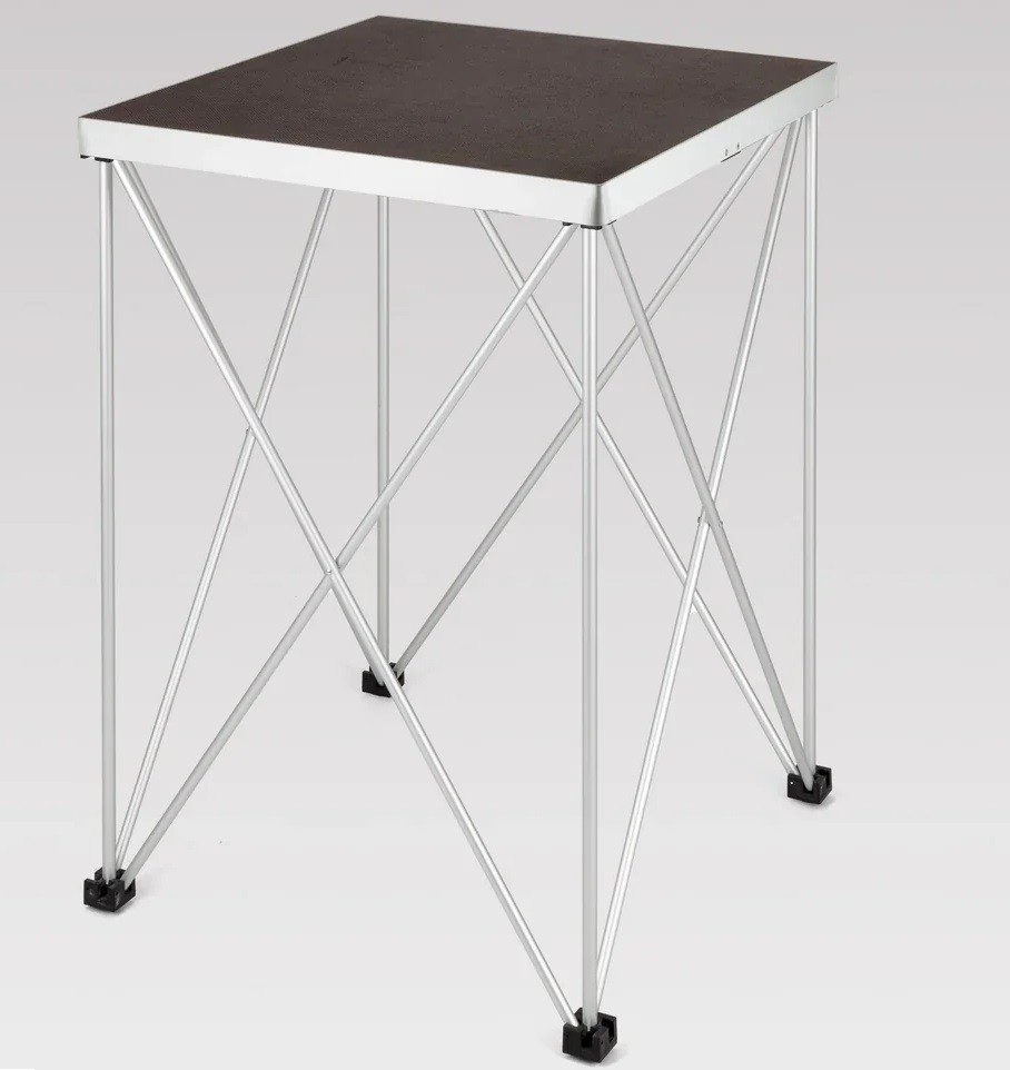 TAVOLO MODULARE RICHIUDIBILE 55 X 55 CM CON RAGNO ALTEZZA 100 CM
