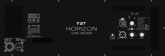 FBT HORIZON VHA-118.2SA - SUBWOOFER ATTIVO 18" 2500W - B-STOCK